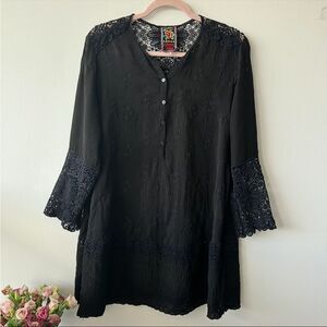 Johnny Was Embroidered Tunic in black
